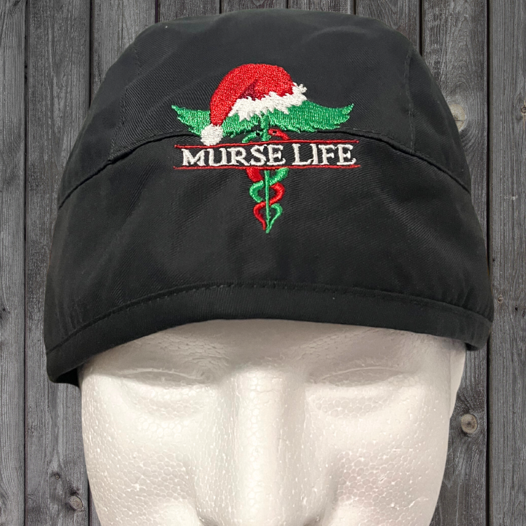 Murse Life Scrub Cap (Christmas Logo)