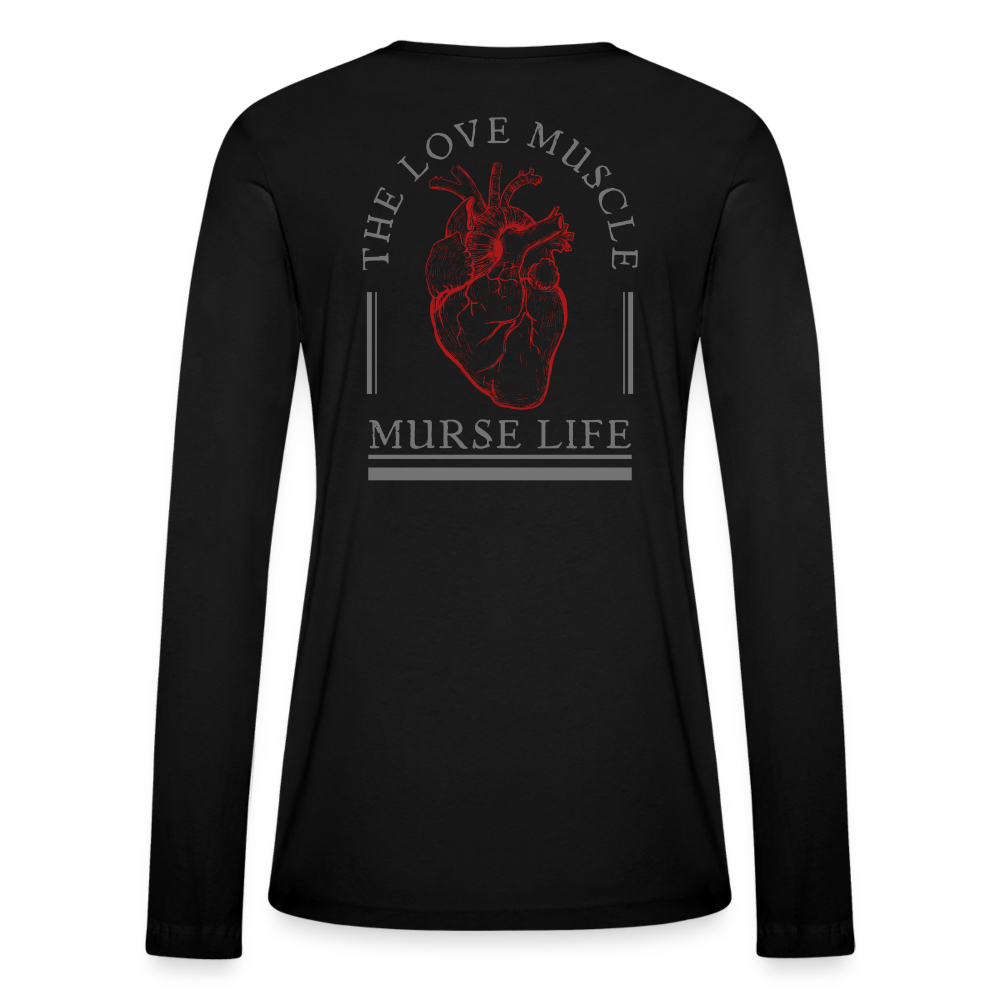 Ladies Love Muscle Long Sleeve - black