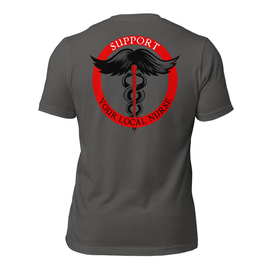 Local Nurse Support Tee (Dark, Back Print)