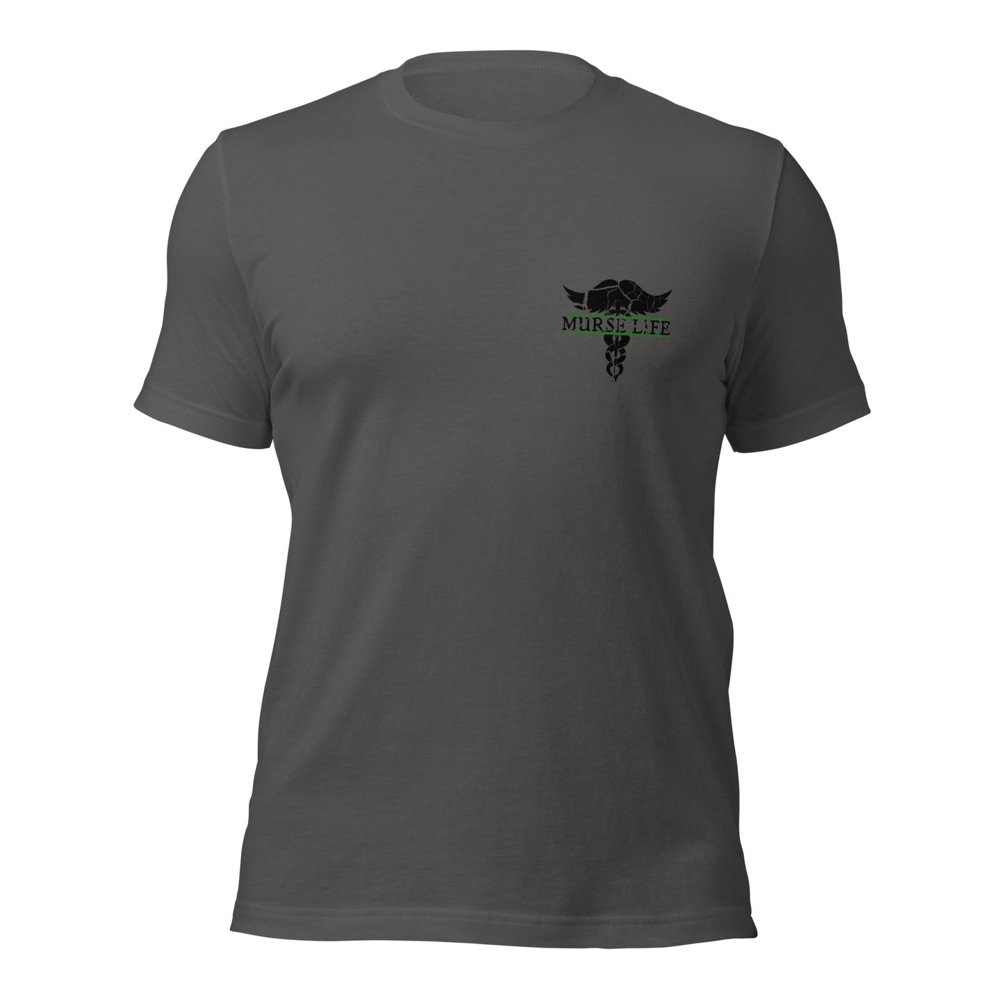 Distressed Flag Thin Green Line Tee
