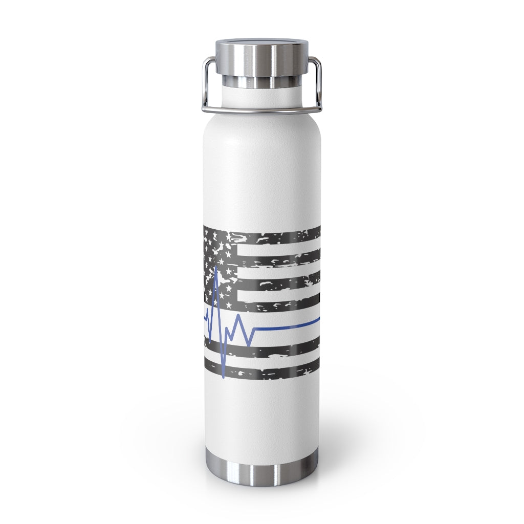 Thin Blue Line Spartan Stainless Steel Water Bottle