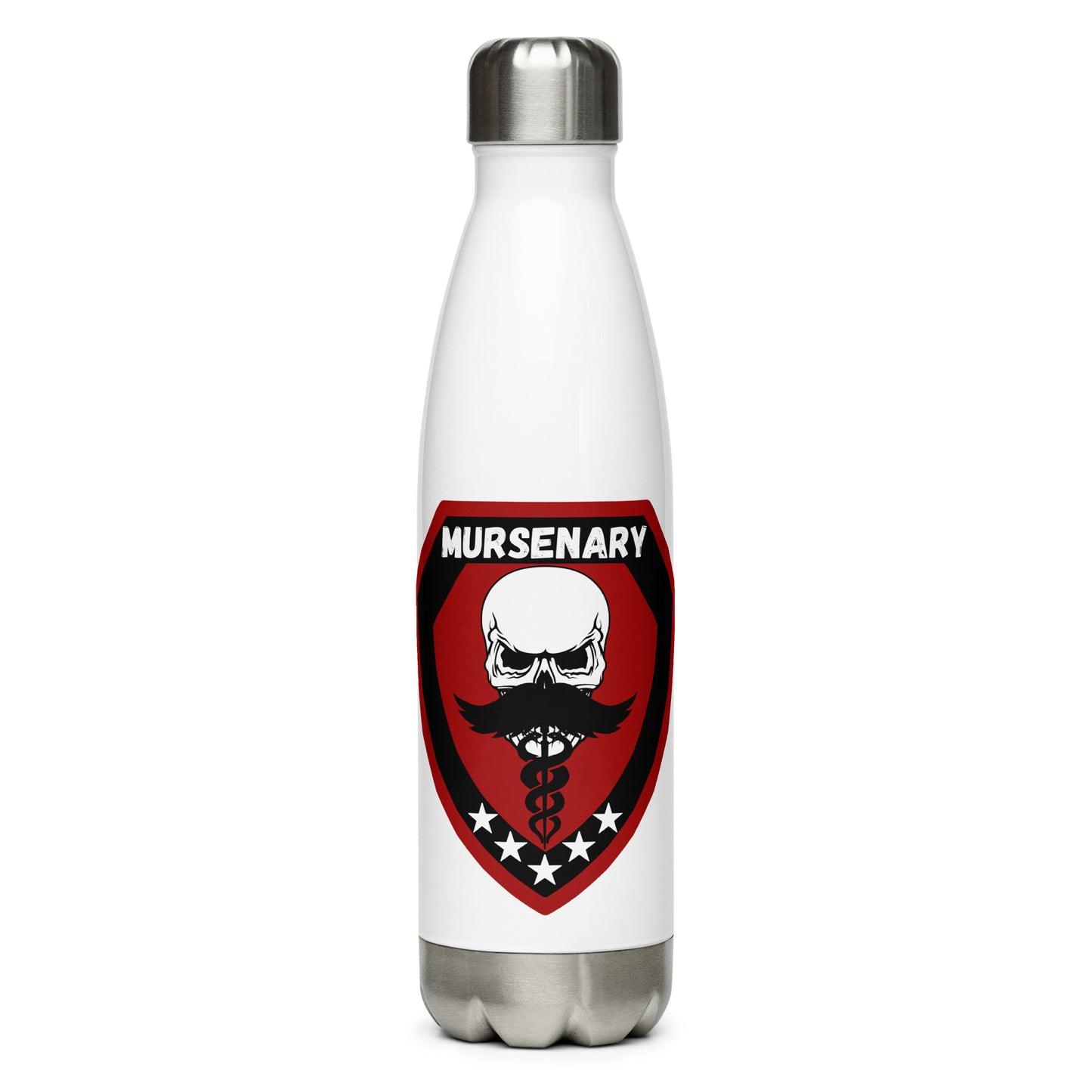 Mursenary Stainless Steel Water Bottle Murse Life male nurse, murse life, murse