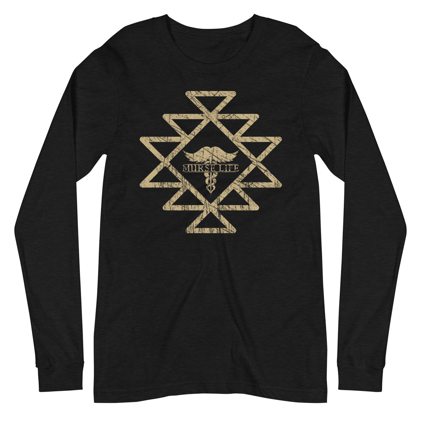 Aztec Stache Long Sleeve
