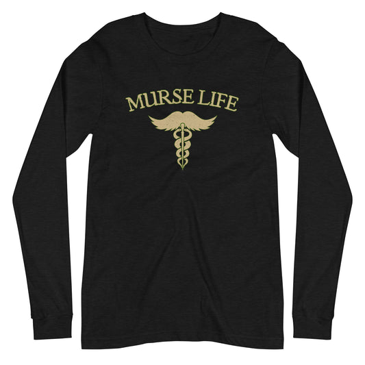 Vintage Stache Long Sleeve