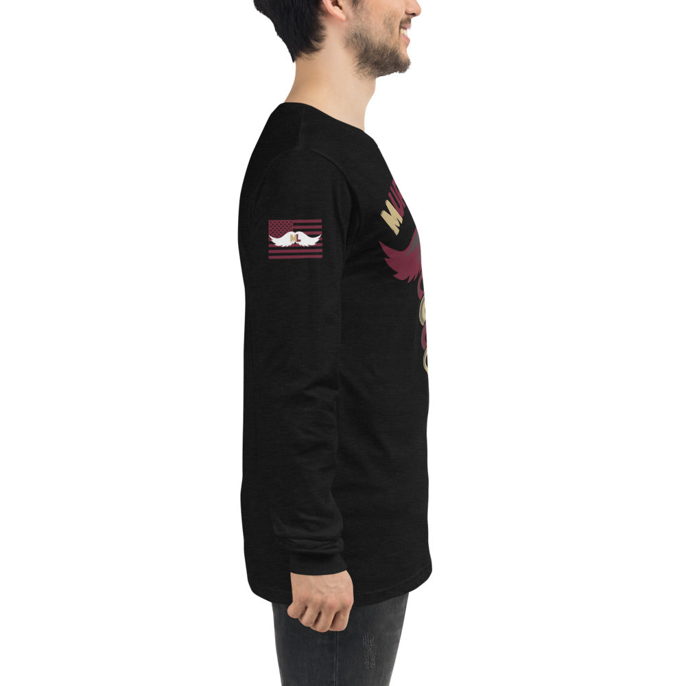 Garnet and Gold Long Sleeve Tee Murse Life male nurse, murse life, murse