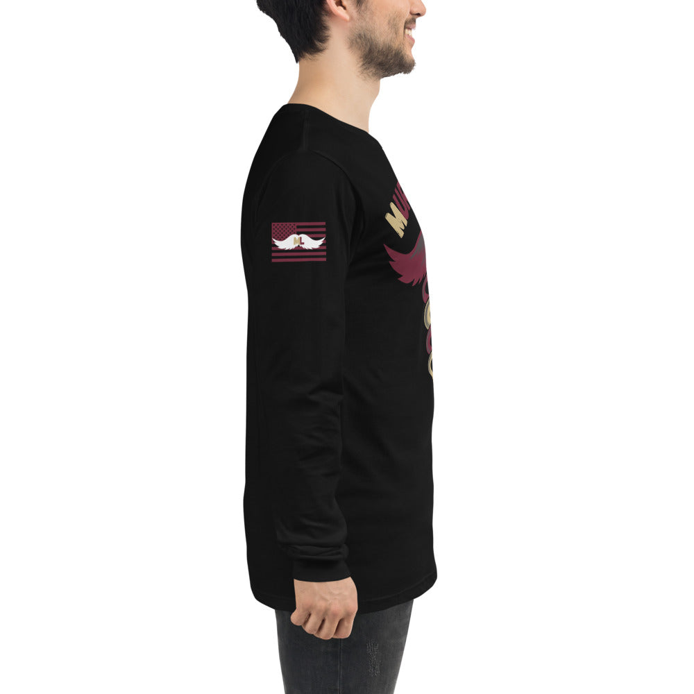 Garnet and Gold Long Sleeve Tee Murse Life male nurse, murse life, murse