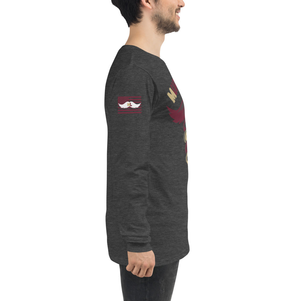 Garnet and Gold Long Sleeve Tee Murse Life male nurse, murse life, murse