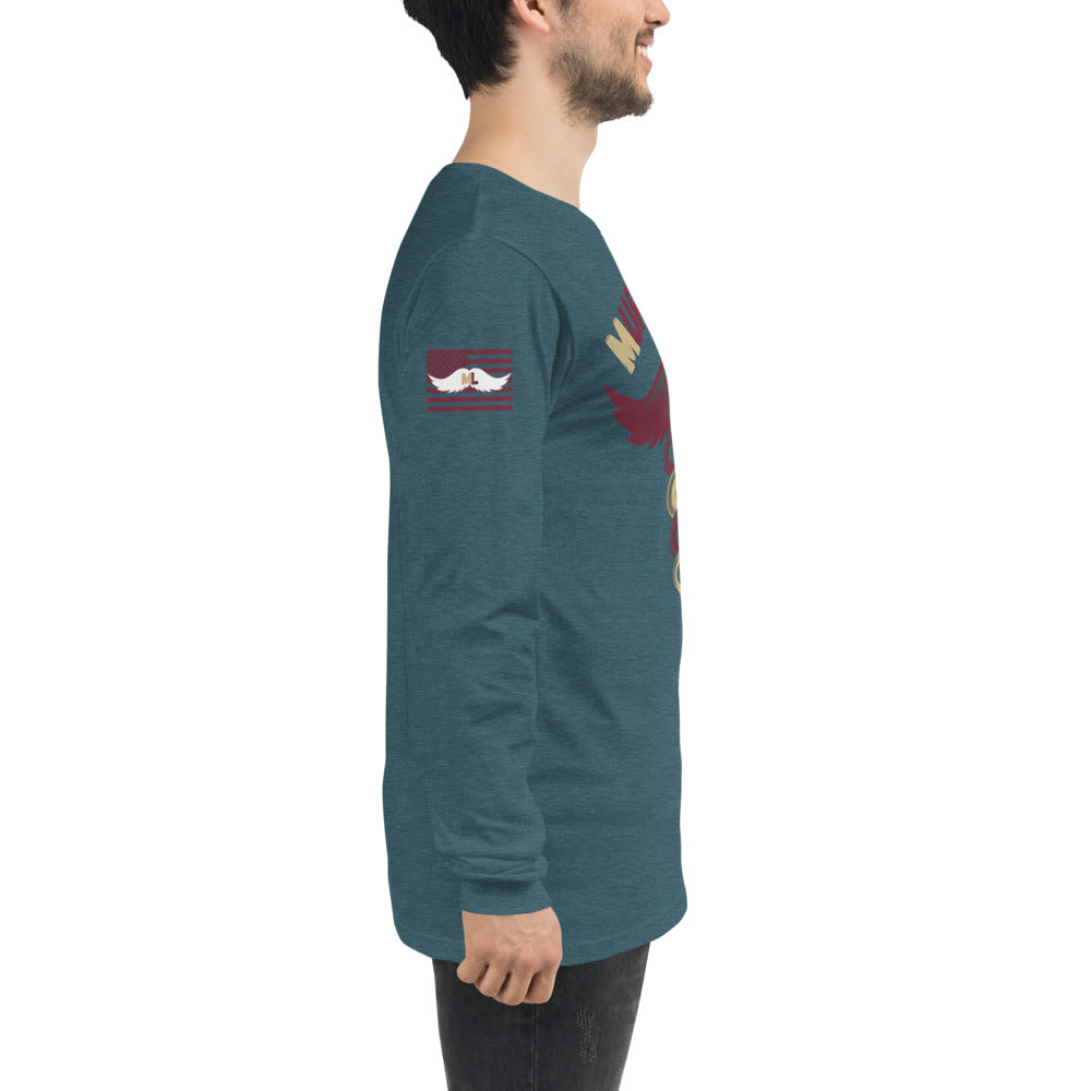 Garnet and Gold Long Sleeve Tee Murse Life male nurse, murse life, murse