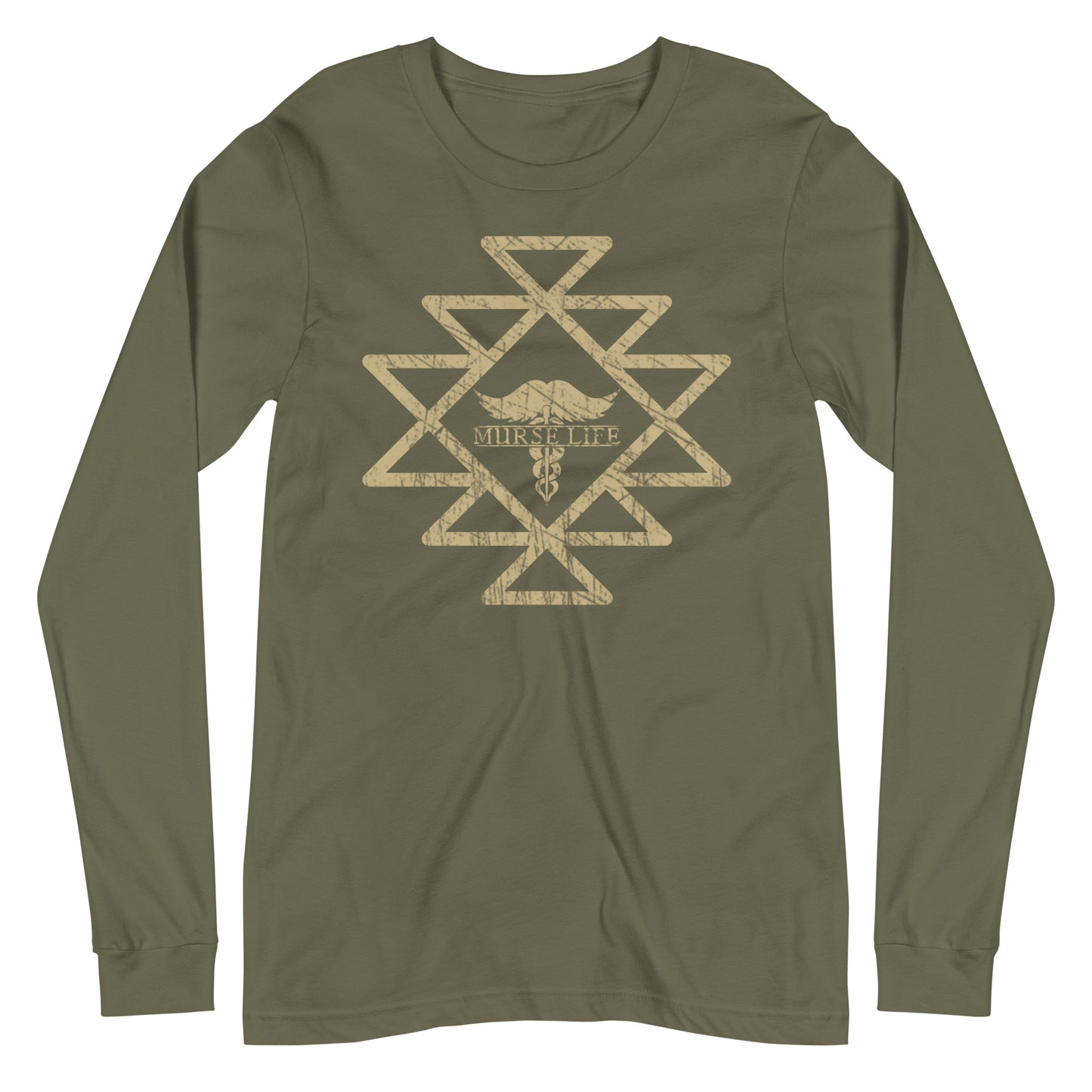 Aztec Stache Long Sleeve