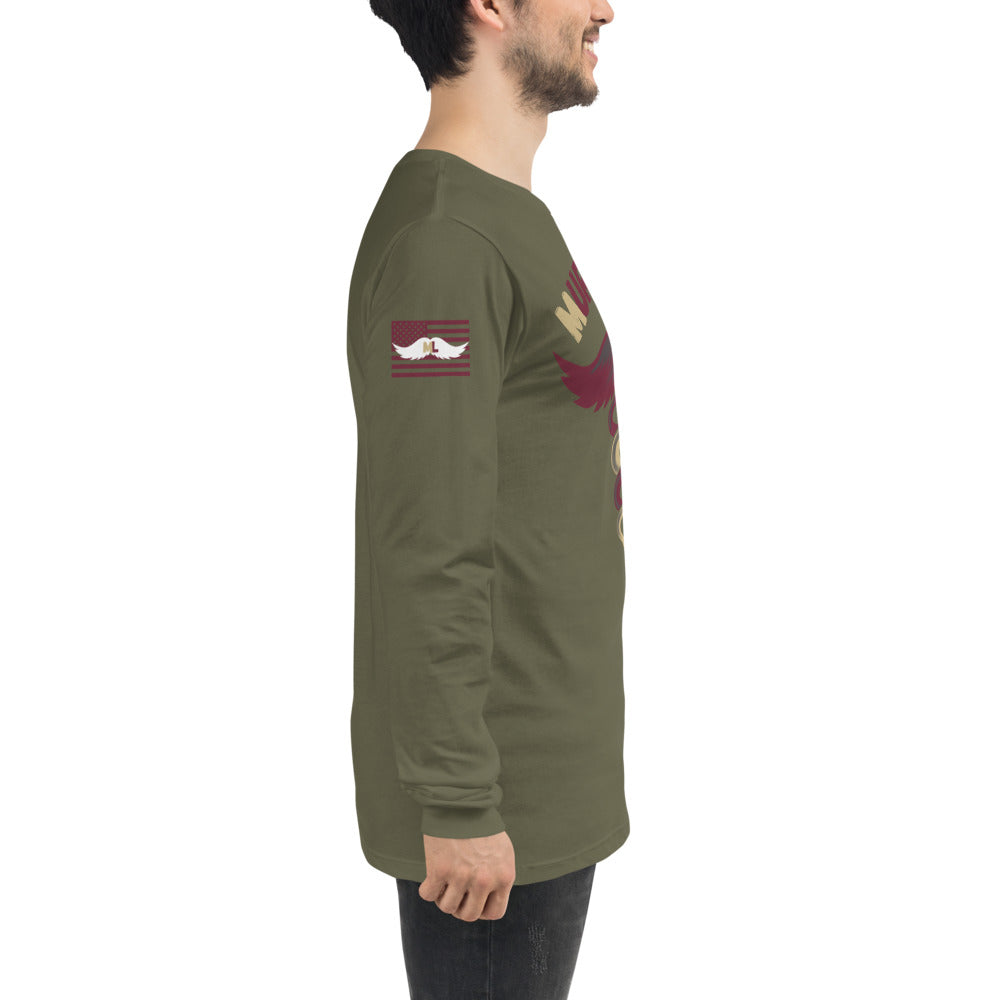 Garnet and Gold Long Sleeve Tee Murse Life male nurse, murse life, murse