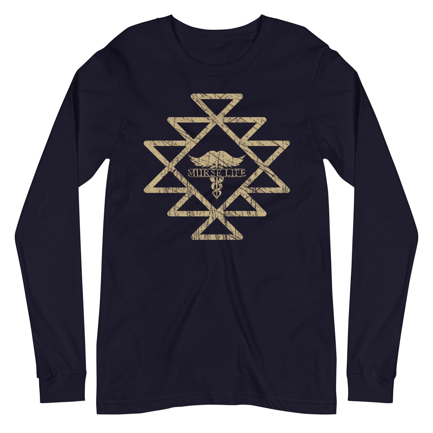Aztec Stache Long Sleeve