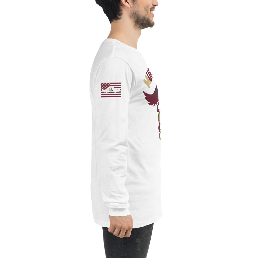 Garnet and Gold Long Sleeve Tee Murse Life male nurse, murse life, murse