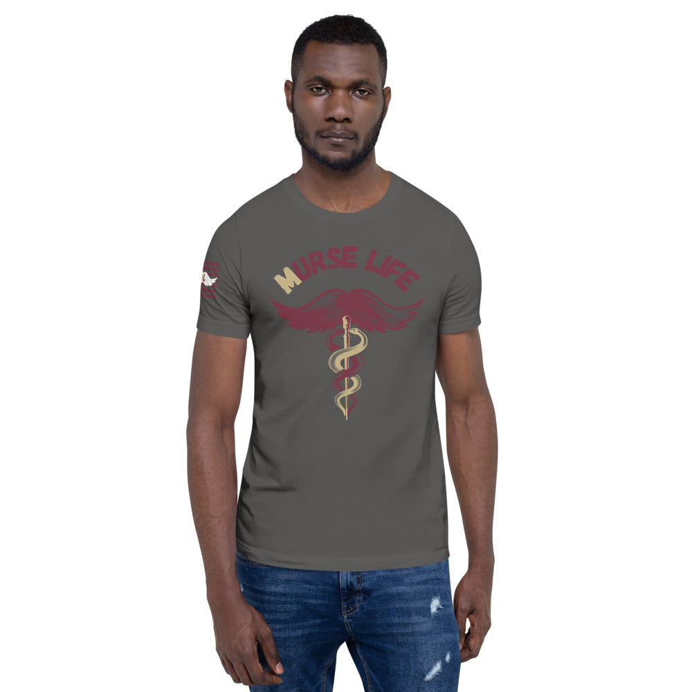 Garnet and Gold ML T-Shirt Murse Life male nurse, murse life, murse