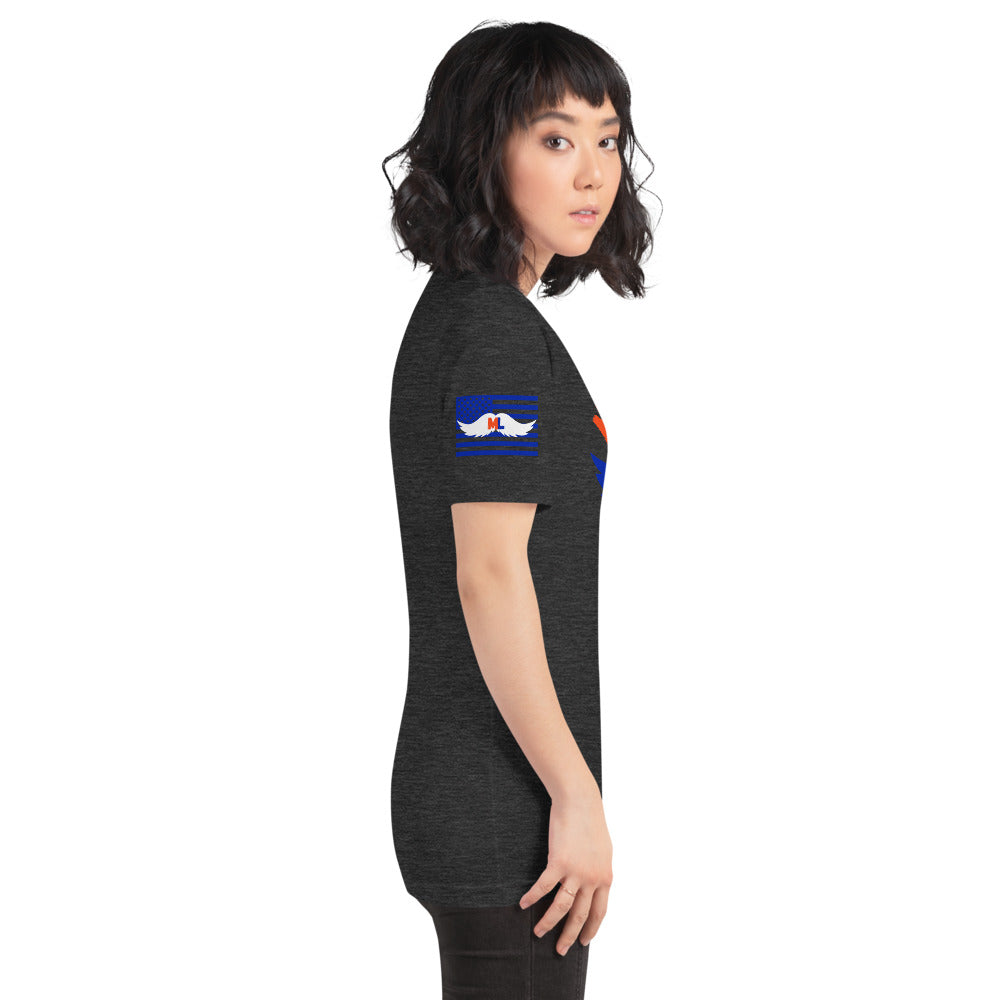 Ladies Orange and Blue ML T-Shirt Murse Life male nurse, murse life, murse