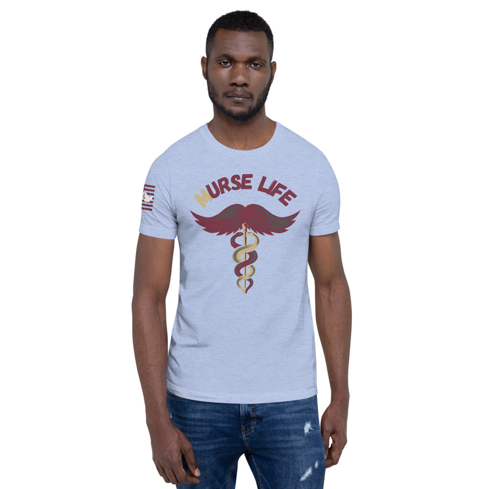 Garnet and Gold ML T-Shirt Murse Life male nurse, murse life, murse