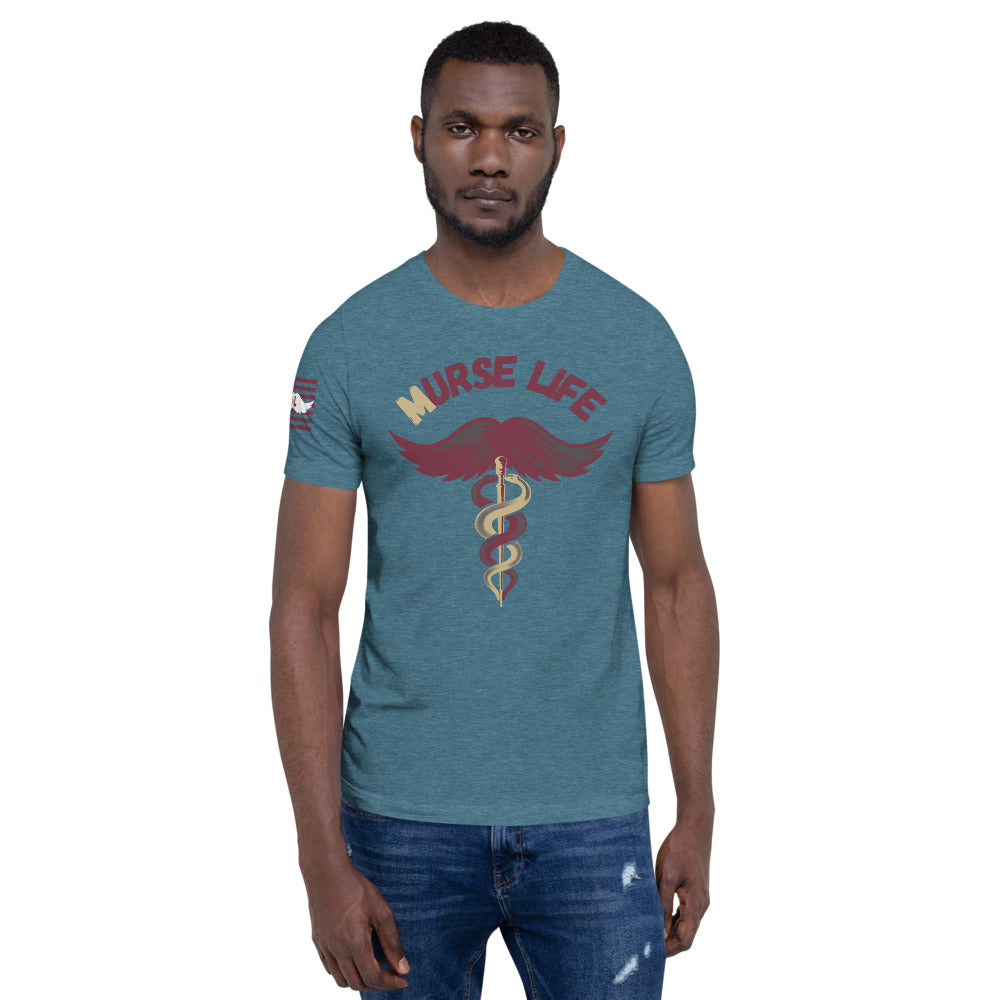 Garnet and Gold ML T-Shirt Murse Life male nurse, murse life, murse
