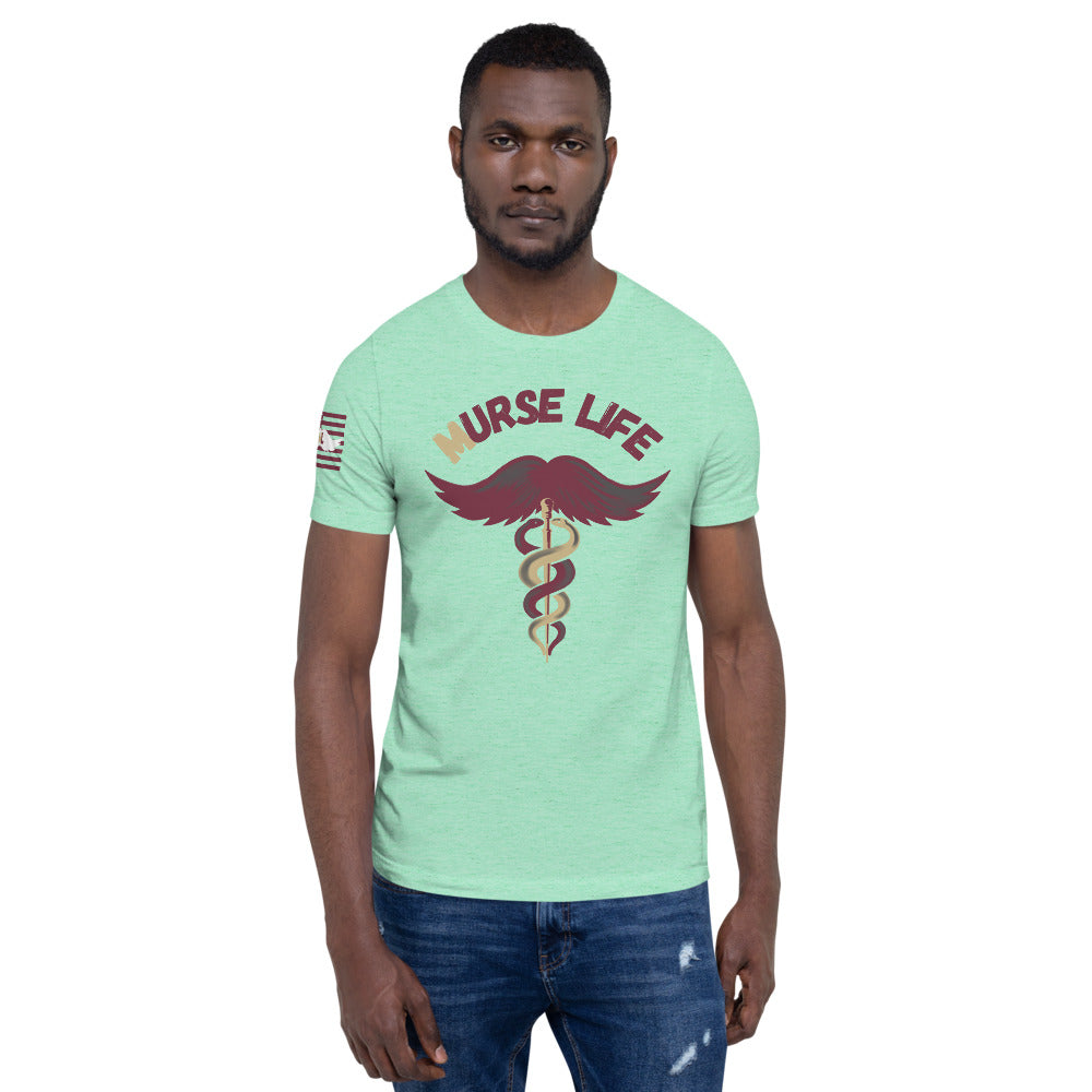 Garnet and Gold ML T-Shirt Murse Life male nurse, murse life, murse
