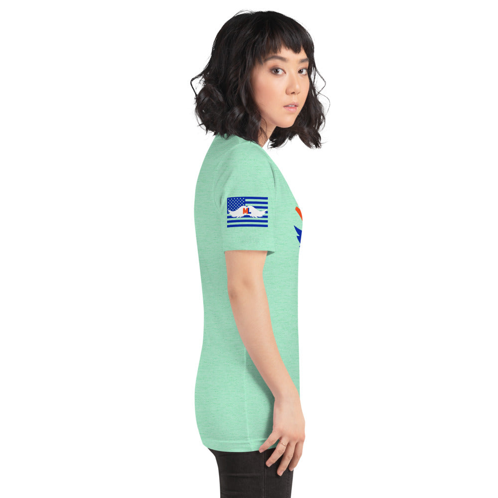Ladies Orange and Blue ML T-Shirt Murse Life male nurse, murse life, murse