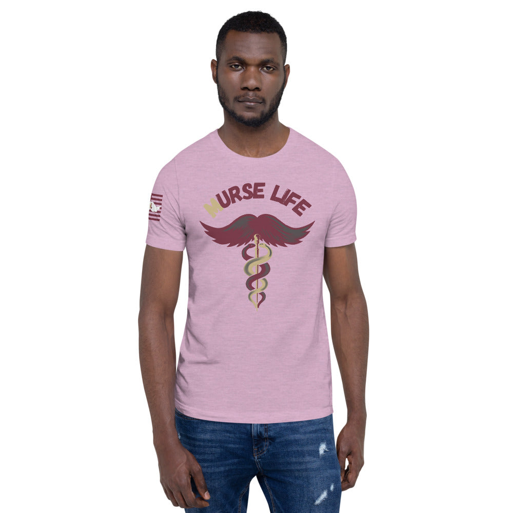 Garnet and Gold ML T-Shirt Murse Life male nurse, murse life, murse