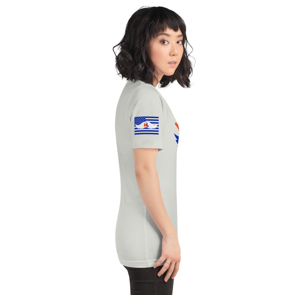 Ladies Orange and Blue ML T-Shirt Murse Life male nurse, murse life, murse