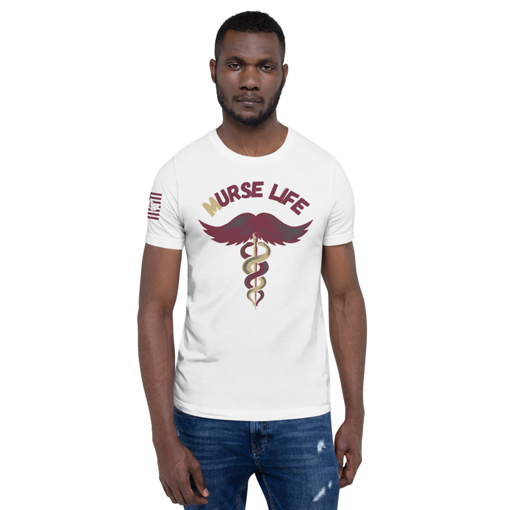 Garnet and Gold ML T-Shirt Murse Life male nurse, murse life, murse