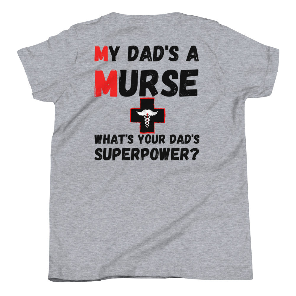 Youth "Murse Superpower" T-Shirt Murse Life male nurse, murse life, murse