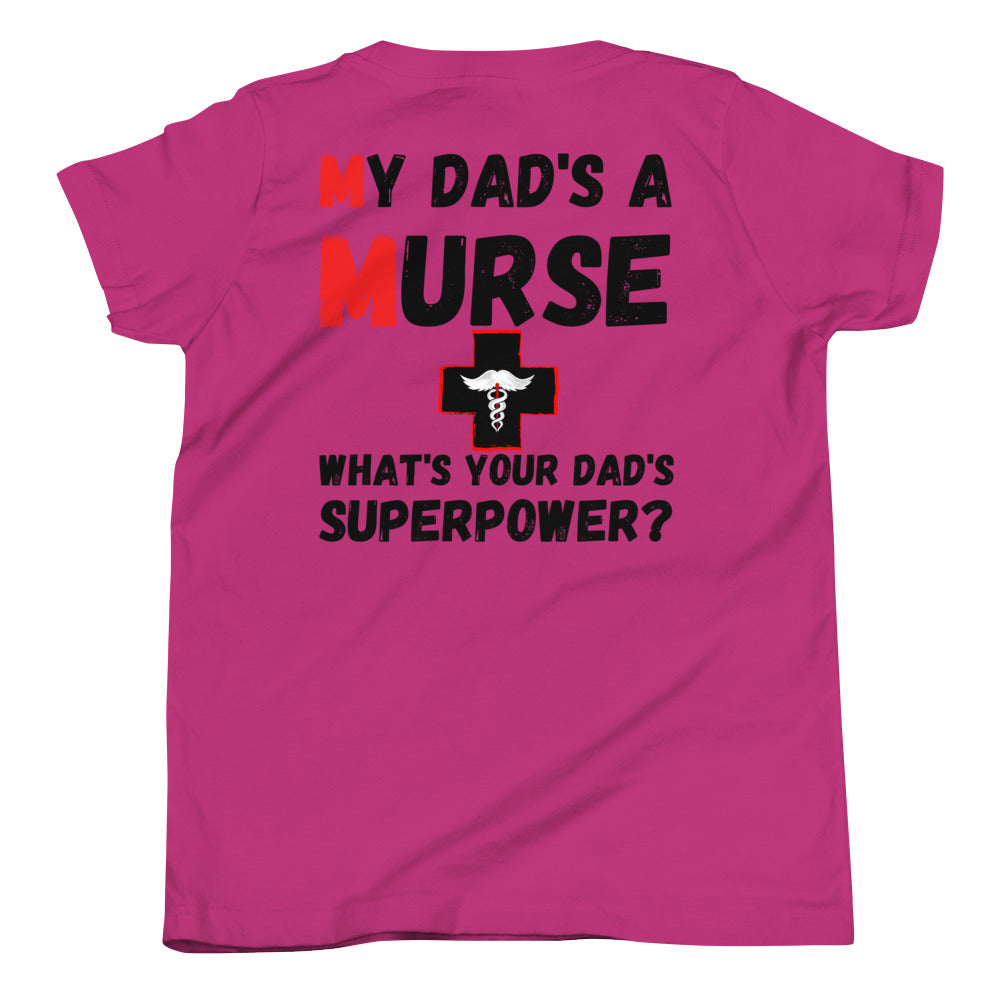 Youth "Murse Superpower" T-Shirt Murse Life male nurse, murse life, murse