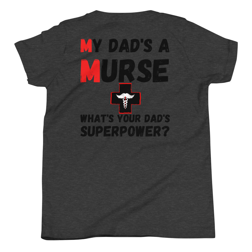 Youth "Murse Superpower" T-Shirt Murse Life male nurse, murse life, murse