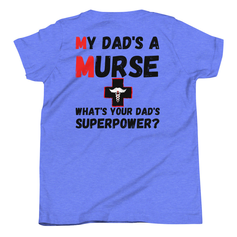 Youth "Murse Superpower" T-Shirt Murse Life male nurse, murse life, murse