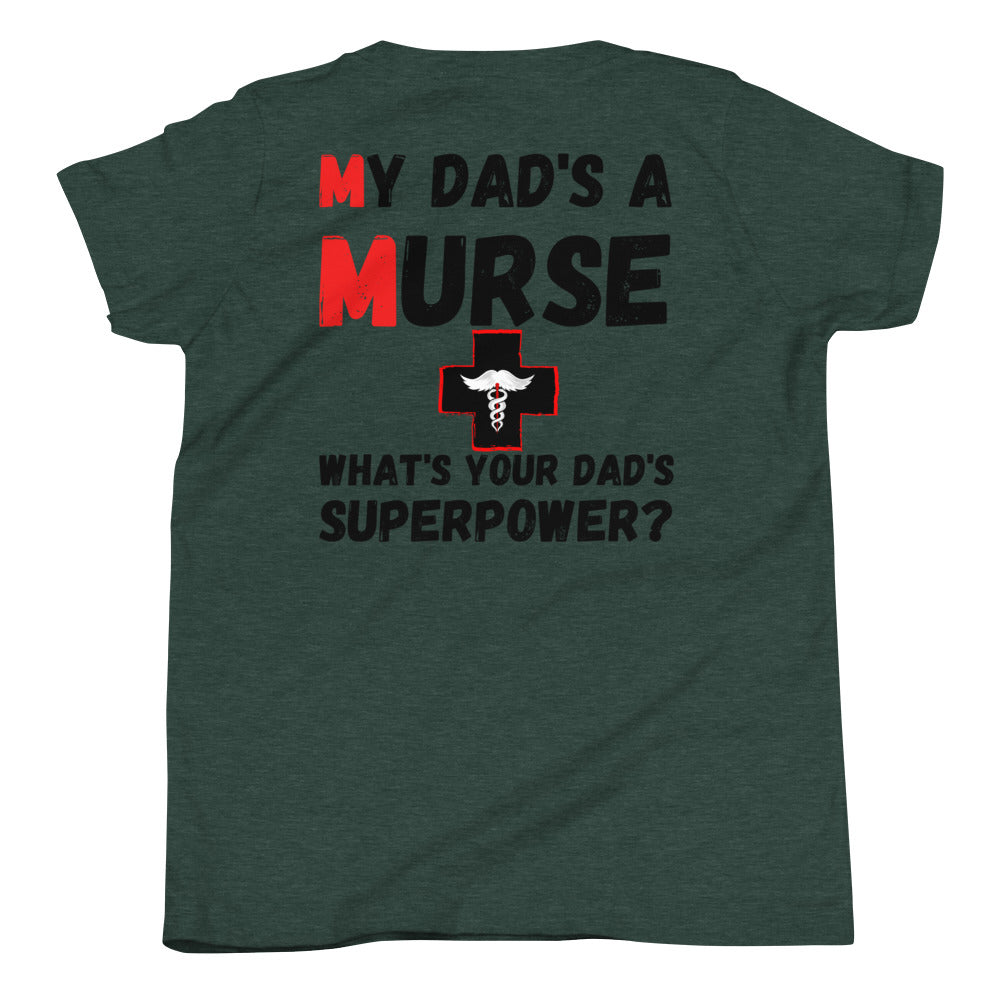 Youth "Murse Superpower" T-Shirt Murse Life male nurse, murse life, murse