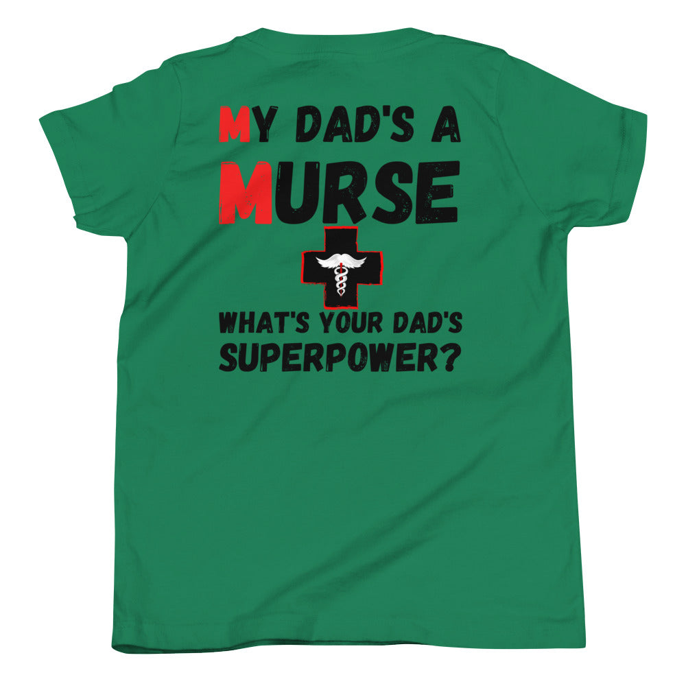 Youth "Murse Superpower" T-Shirt Murse Life male nurse, murse life, murse