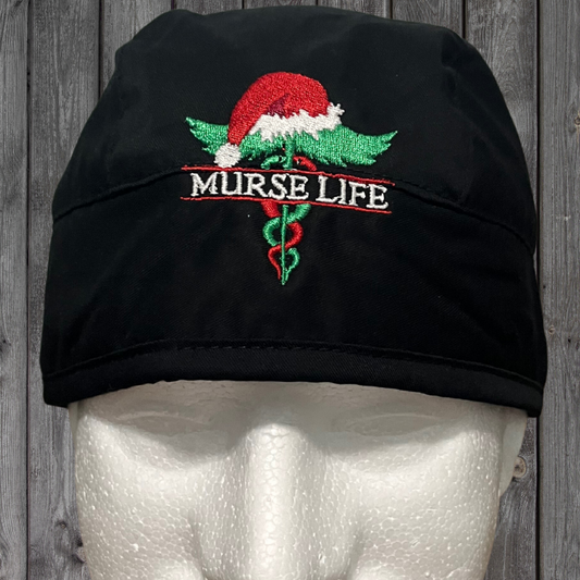 Murse Life Scrub Cap (Christmas Logo)