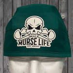 Murse Life Scrub Cap (Leather Ortho Skull)