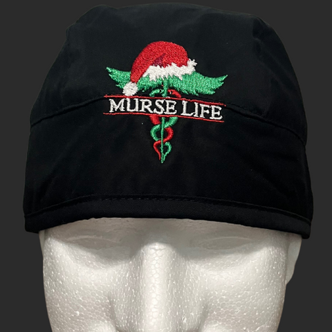 Murse Life Scrub Cap (Christmas Logo)