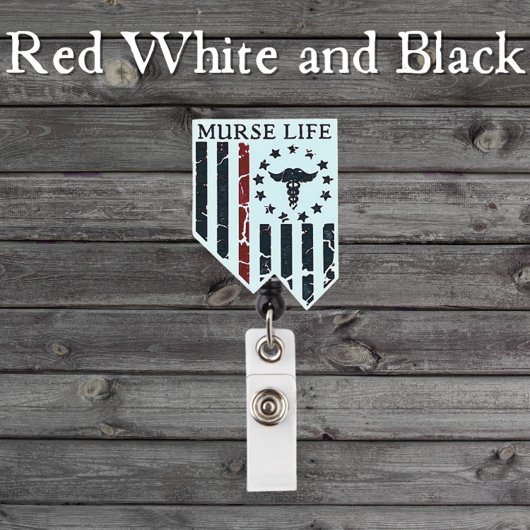 Badge Reel (Distressed Flag)