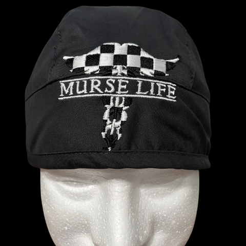 Murse Life Scrub Cap (Gingham Logo)