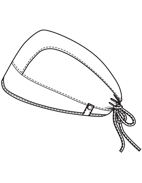 Adjustable tie-back of Murse Life embroidered scrub cap