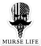 Murse Life Skully Sticker