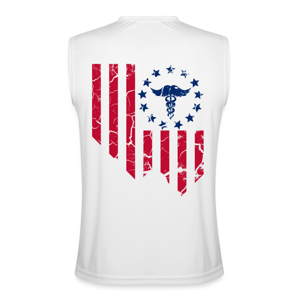 Betsy Ross Flag Performance Tank - white