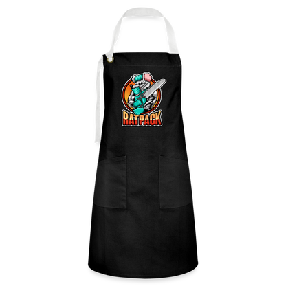 RatPack Bar-B-Que Apron - black/white