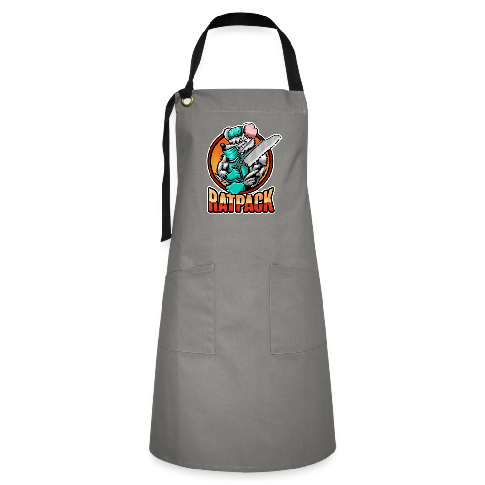 RatPack Bar-B-Que Apron - gray/black