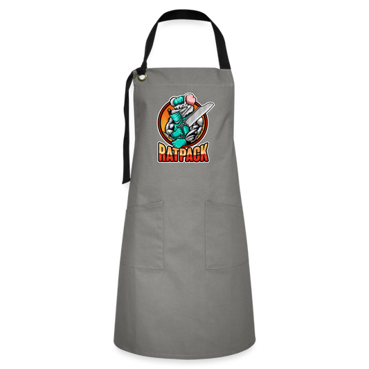 RatPack Bar-B-Que Apron - gray/black