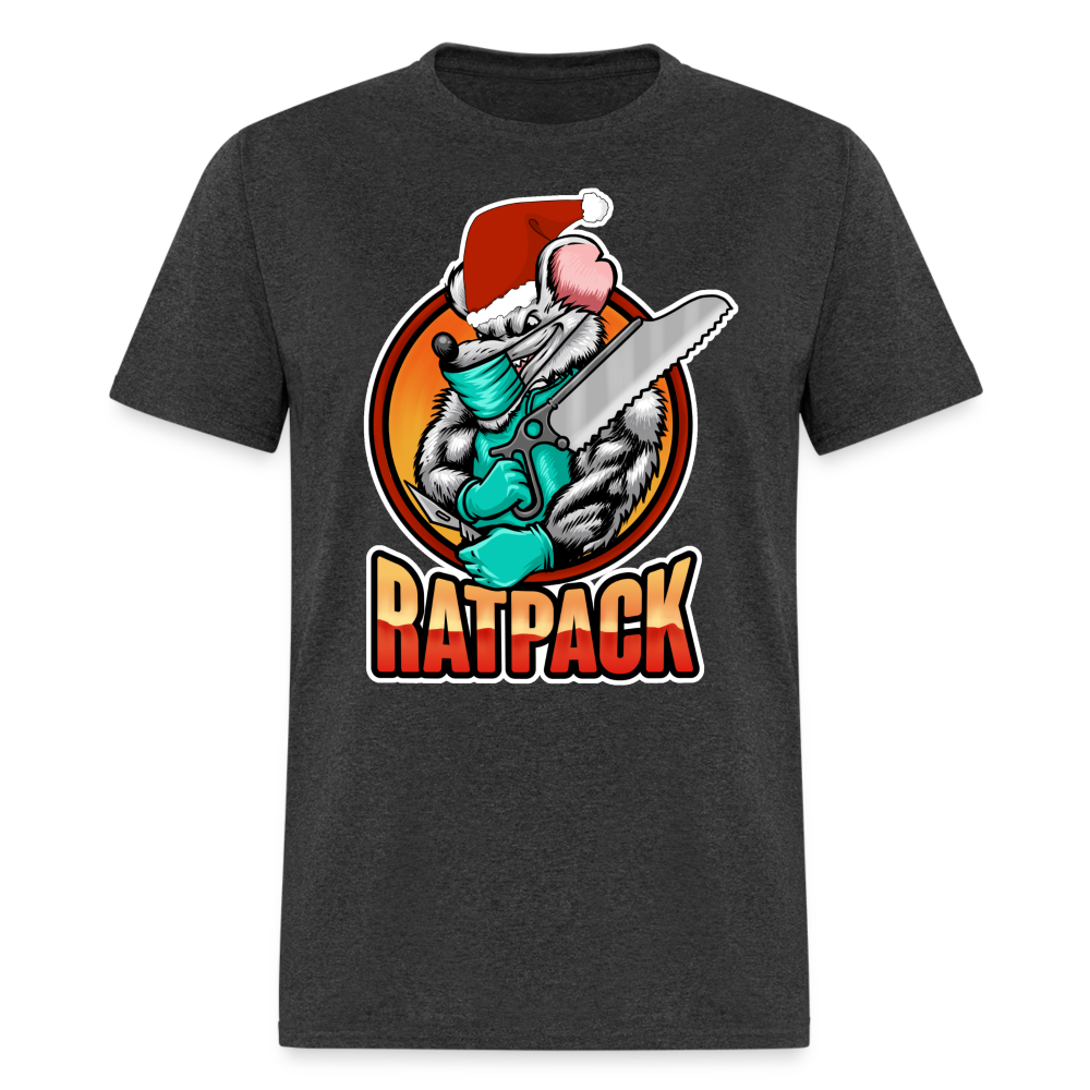 Christmas RatPack Tee - heather black