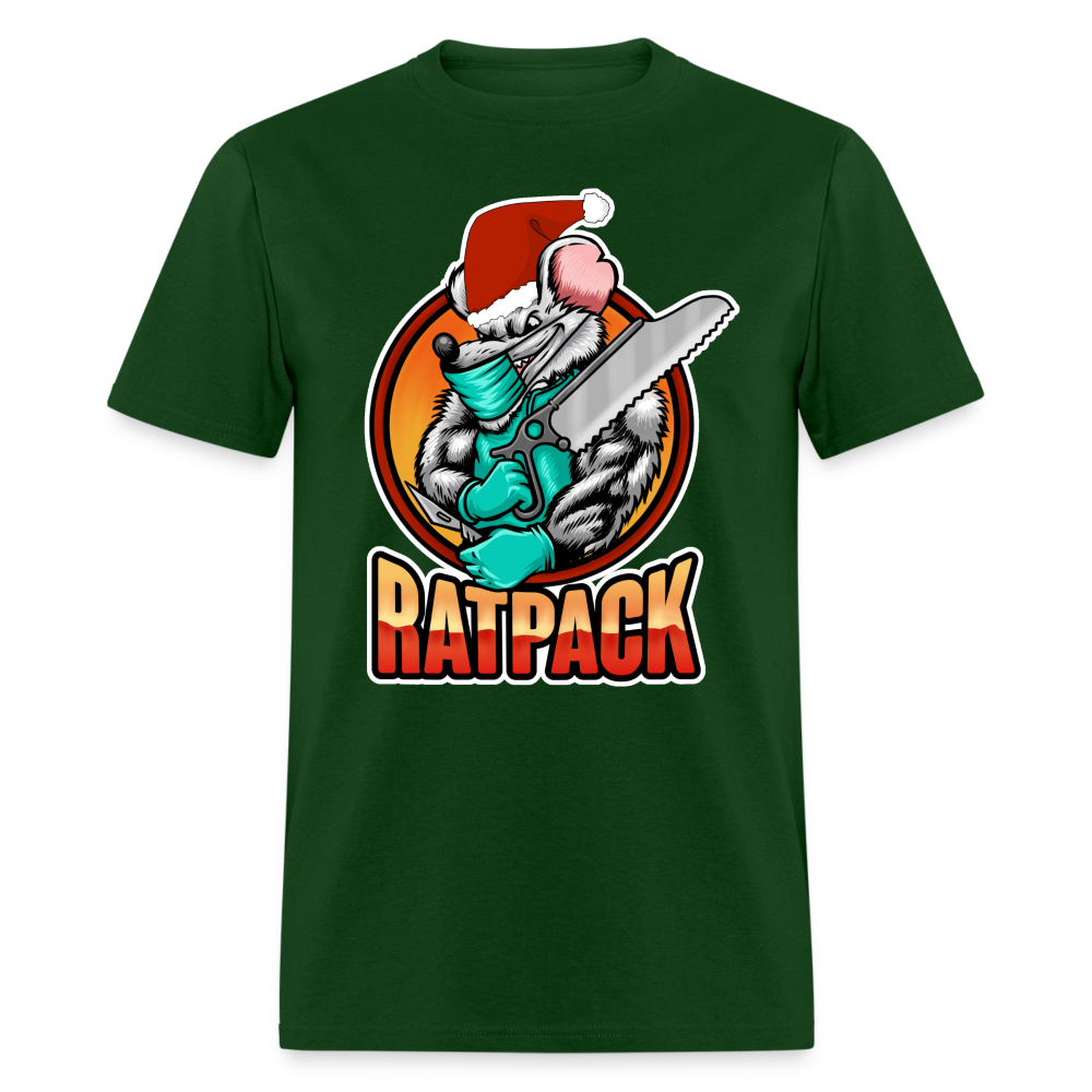 Christmas RatPack Tee - forest green