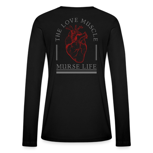 Ladies Love Muscle Long Sleeve - black