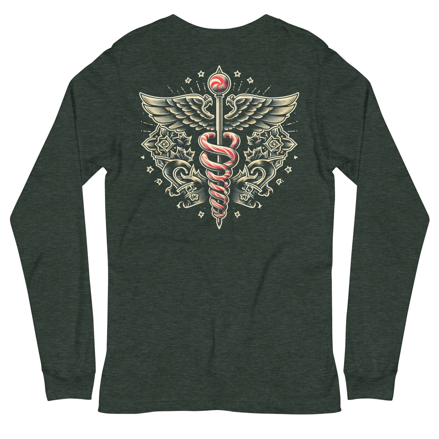 Christmas Caduceus Long Sleeve