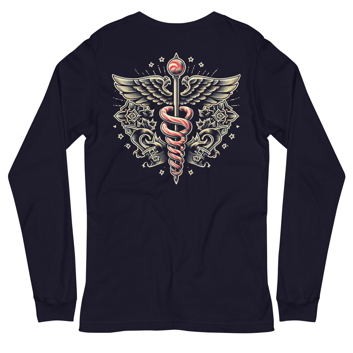 Christmas Caduceus Long Sleeve