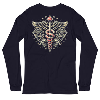 Christmas Caduceus Long Sleeve