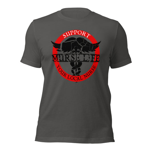 Local Nurse Support Tee (Distressed Dark)