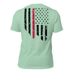 Distressed Thin Red Line Tee